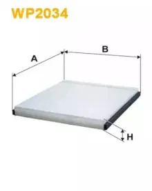 WP2034 WIX FILTERS Фильтр, воздух во внутренном пространстве