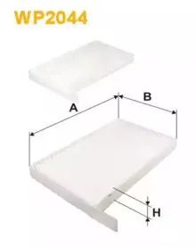 WP2044 WIX FILTERS Фильтр, воздух во внутренном пространстве