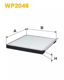 WP2046 WIX FILTERS Фильтр, воздух во внутренном пространстве