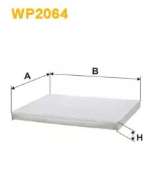 WP2064 WIX FILTERS Фильтр, воздух во внутренном пространстве