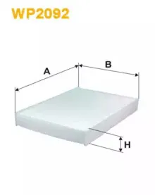 WP2092 WIX FILTERS Фильтр, воздух во внутренном пространстве