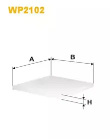 WP2102 WIX FILTERS Фильтр, воздух во внутренном пространстве