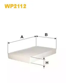 WP2112 WIX FILTERS Фильтр, воздух во внутренном пространстве