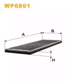 WP6801 WIX FILTERS Фильтр, воздух во внутренном пространстве