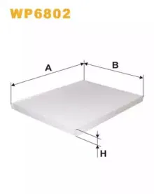 WP6802 WIX FILTERS Фильтр, воздух во внутренном пространстве
