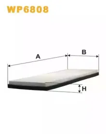 WP6808 WIX FILTERS Фильтр, воздух во внутренном пространстве