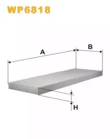 WP6818 WIX FILTERS Фильтр, воздух во внутренном пространстве