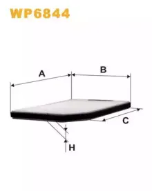 WP6844 WIX FILTERS Фильтр, воздух во внутренном пространстве
