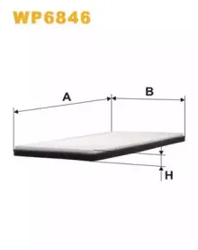 WP6846 WIX FILTERS Фильтр, воздух во внутренном пространстве