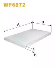 WP6872 WIX FILTERS Фильтр, воздух во внутренном пространстве