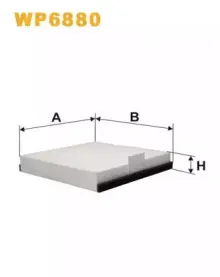 WP6880 WIX FILTERS Фильтр, воздух во внутренном пространстве