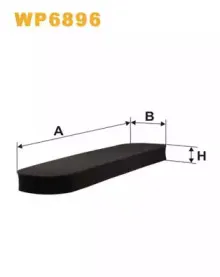 WP6896 WIX FILTERS Фильтр, воздух во внутренном пространстве