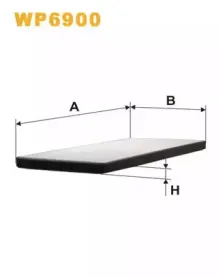 WP6900 WIX FILTERS Фильтр, воздух во внутренном пространстве