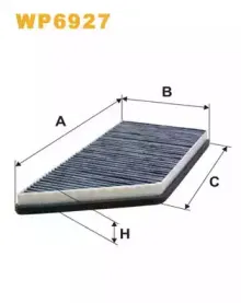 WP6927 WIX FILTERS Фильтр, воздух во внутренном пространстве