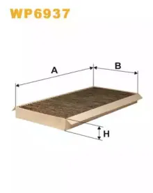 WP6937 WIX FILTERS Фильтр, воздух во внутренном пространстве