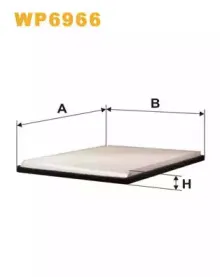 WP6966 WIX FILTERS Фильтр, воздух во внутренном пространстве