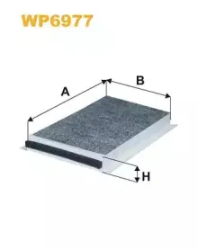 WP6977 WIX FILTERS Фильтр, воздух во внутренном пространстве