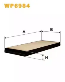 WP6984 WIX FILTERS Фильтр, воздух во внутренном пространстве