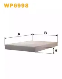 WP6998 WIX FILTERS Фильтр, воздух во внутренном пространстве
