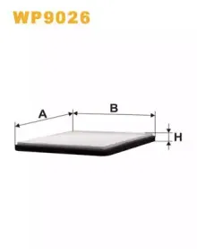 WP9026 WIX FILTERS Фильтр, воздух во внутренном пространстве