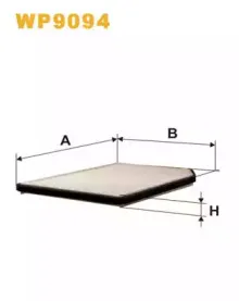 WP9094 WIX FILTERS Фильтр, воздух во внутренном пространстве