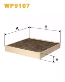 WP9107 WIX FILTERS Фильтр, воздух во внутренном пространстве