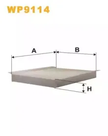 WP9114 WIX FILTERS Фильтр, воздух во внутренном пространстве