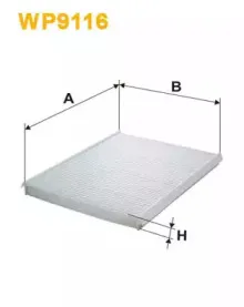WP9116 WIX FILTERS Фильтр, воздух во внутренном пространстве