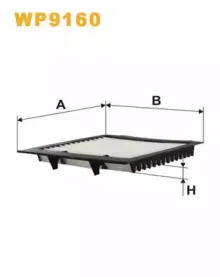 WP9160 WIX FILTERS Фильтр, воздух во внутренном пространстве