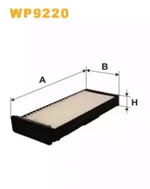 WP9220 WIX FILTERS Фильтр, воздух во внутренном пространстве