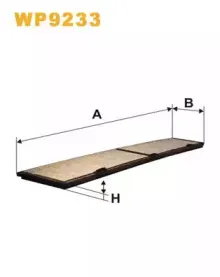 WP9233 WIX FILTERS Фильтр, воздух во внутренном пространстве