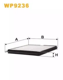 WP9236 WIX FILTERS Фильтр, воздух во внутренном пространстве