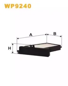 WP9240 WIX FILTERS Фильтр, воздух во внутренном пространстве