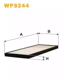 WP9244 WIX FILTERS Фильтр, воздух во внутренном пространстве
