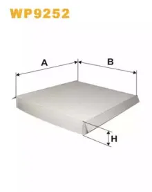 WP9252 WIX FILTERS Фильтр, воздух во внутренном пространстве