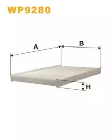 WP9280 WIX FILTERS Фильтр, воздух во внутренном пространстве