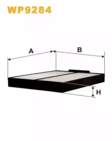 WP9284 WIX FILTERS Фильтр, воздух во внутренном пространстве