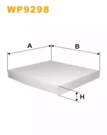 WP9298 WIX FILTERS Фильтр, воздух во внутренном пространстве