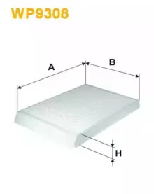 WP9308 WIX FILTERS Фильтр, воздух во внутренном пространстве