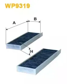 WP9319 WIX FILTERS Фильтр, воздух во внутренном пространстве