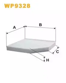 WP9328 WIX FILTERS Фильтр, воздух во внутренном пространстве