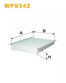 WP9342 WIX FILTERS Фильтр, воздух во внутренном пространстве