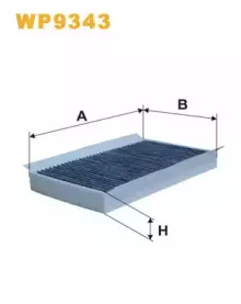 WP9343 WIX FILTERS Фильтр, воздух во внутренном пространстве