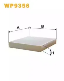 WP9356 WIX FILTERS Фильтр, воздух во внутренном пространстве