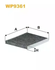 WP9361 WIX FILTERS Фильтр, воздух во внутренном пространстве