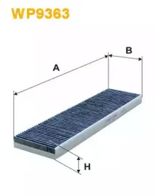 WP9363 WIX FILTERS Фильтр, воздух во внутренном пространстве