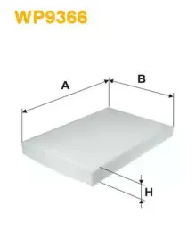 WP9366 WIX FILTERS Фильтр, воздух во внутренном пространстве