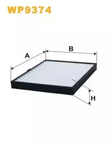 WP9374 WIX FILTERS Фильтр, воздух во внутренном пространстве