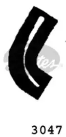 3047 GATES Шланг радиатора