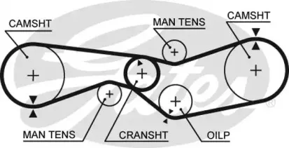 5009 GATES Ремень ГРМ